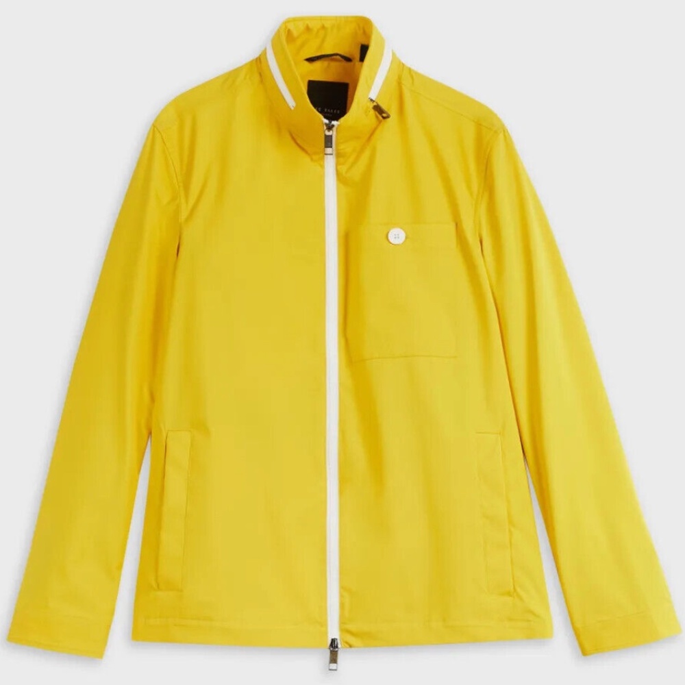 Ted Baker Barklee Rain Jacket Yellow size 6 XL NWT!